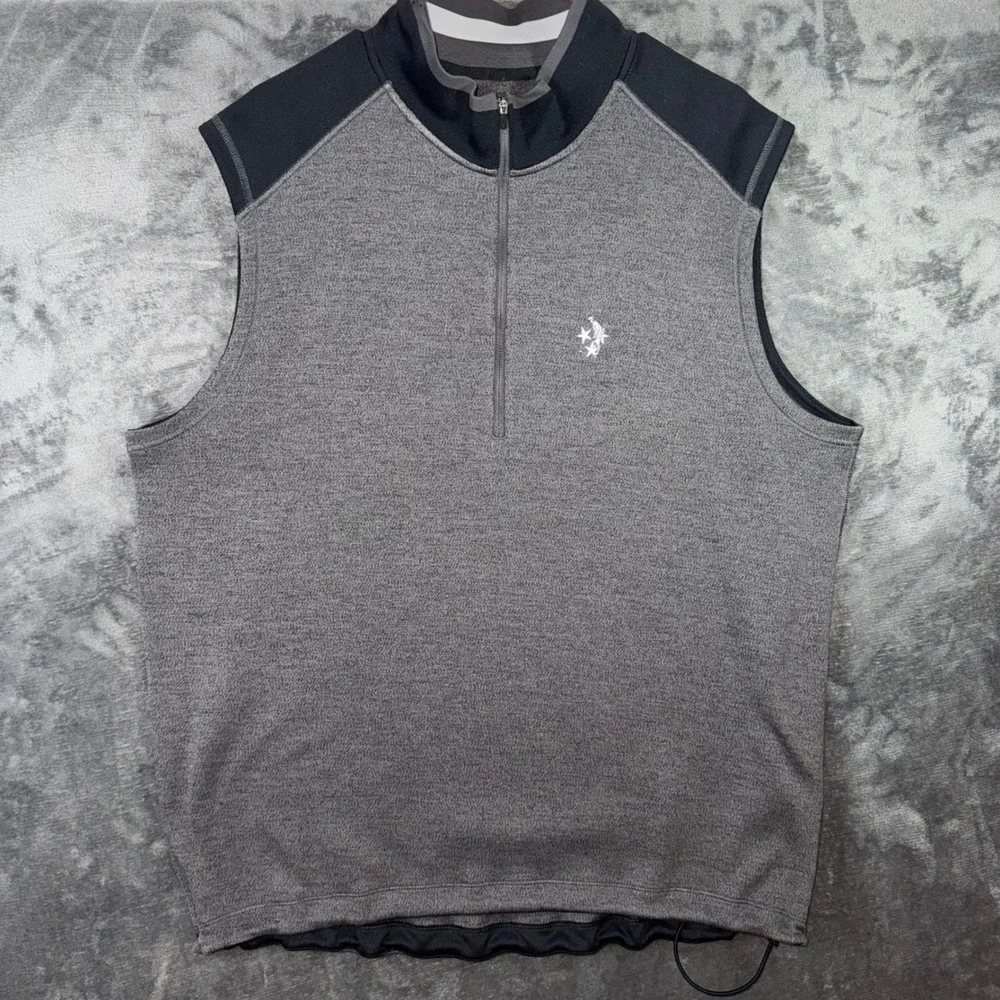 Mens XL Nike Golf Vest Vanderbilt Legends Club Dri-FIT 1/4 Zip Tour Performance